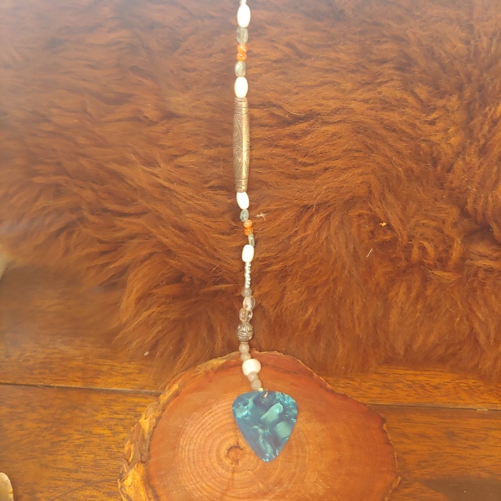 Guitar pick Gypsy Boho hippy Festival hair clip